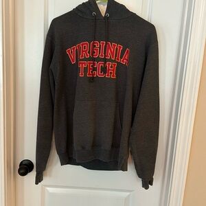 Virginia Tech Hoodie by Champion in a grey size Small.